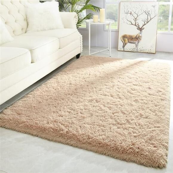 Modern Soft Fluffy Large Shaggy Rug for Bedroom Livingroom Dorm Kids Room Indoor - Picture 8 of 8